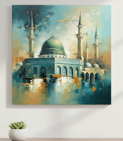 Al Aqsa_ The Serenity of the Minarets on the wall