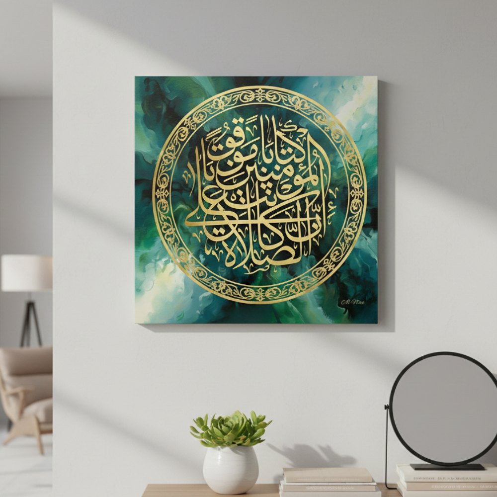 surah al nisha gold tone on wall 2 surah al nisha gold tone on wall 2