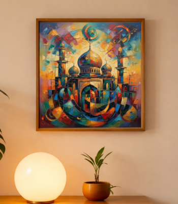 Celestial Citadel solid frame on the wall front