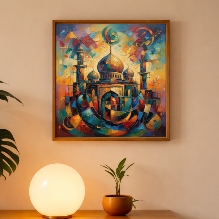 Celestial Citadel solid frame on the wall front