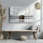 Kaba on white canvas stretch