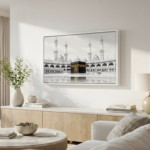 Kaba white floater frame