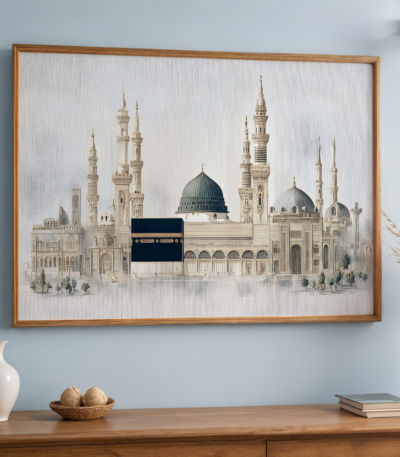 Three iconin mosque solid frame