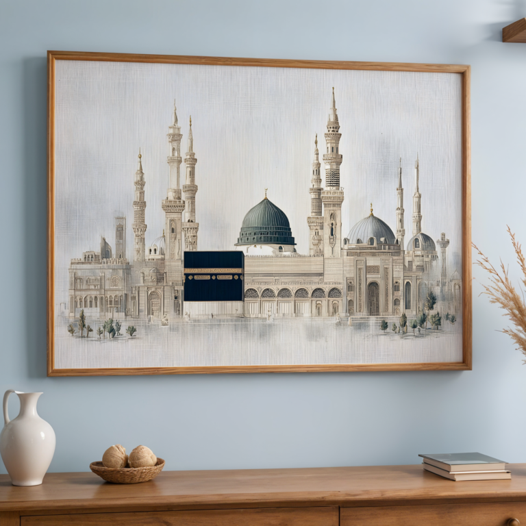 Three iconin mosque solid frame